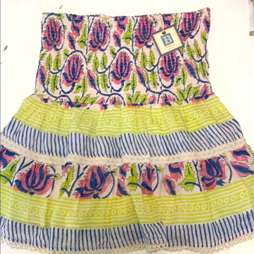 Colorful Floral Mini Skirt